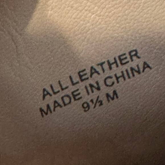 Pour La Victorie Mules Block High Heels Bootie Beige Leather Women's Sz 9.5 - Picture 11 of 11